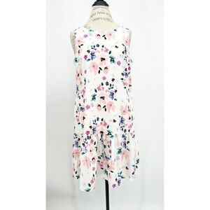 CYNTHIA STEFFE Floral A-line Mini White Dress 8